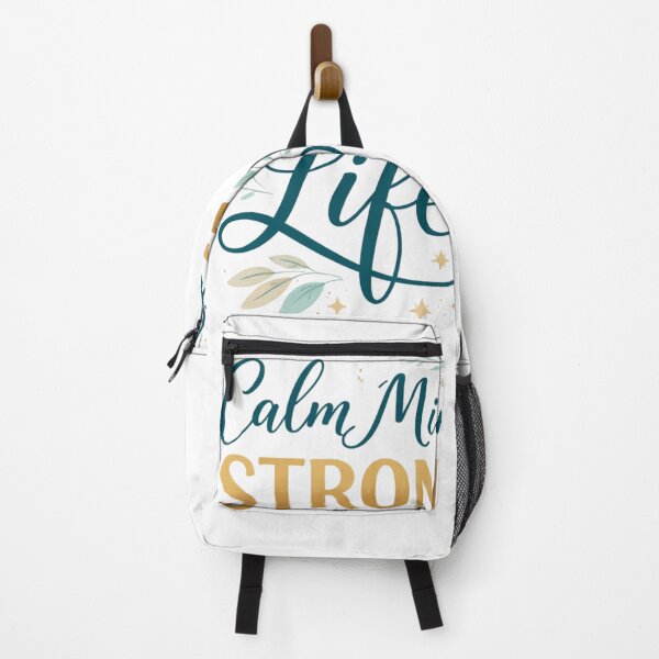 Item preview, Calm Mind Strong Life Minimalist Quote Design | Motivational Typography Aesthetic designed and sold by Sanika arts .