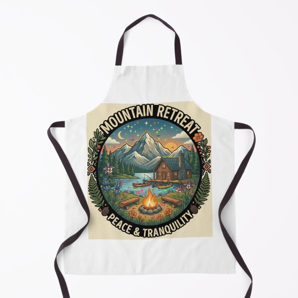 Item preview, Mountain Retreat - Peace & Tranquility Vintage Emblem designed and sold by MARSHORY.