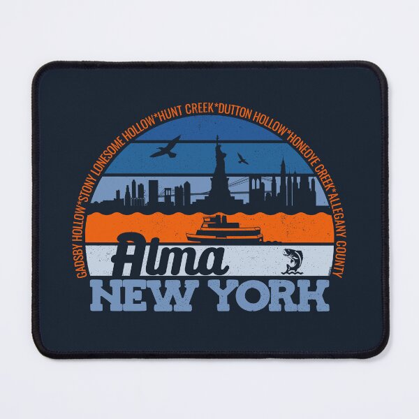 Item preview, Alma New York Sunset Retro Vintage Local Pride Logo designed and sold by CRHPOD20.