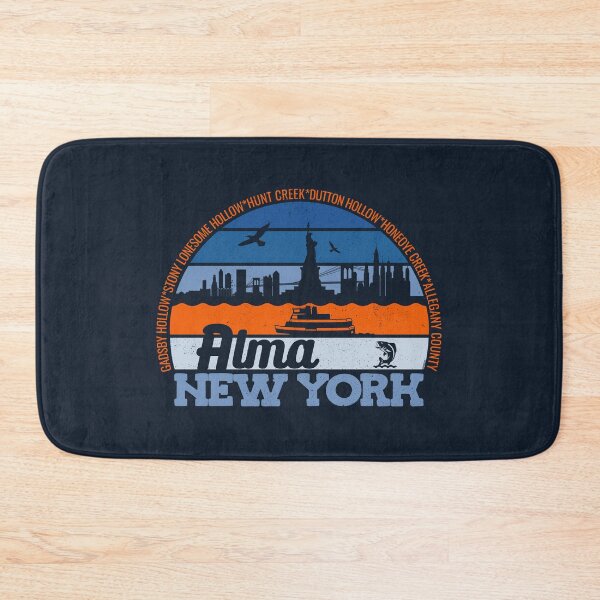 Item preview, Alma New York Sunset Retro Vintage Local Pride Logo designed and sold by CRHPOD20.