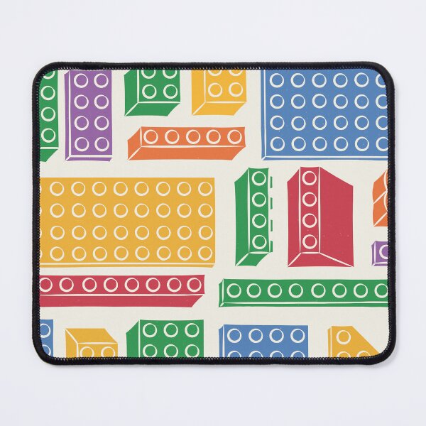 Item preview, Colorful Toy Building Blocks in Geometric Composition (Light Background) designed and sold by LizuliArt.