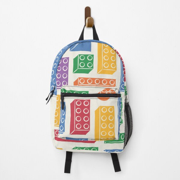 Item preview, Colorful Toy Building Blocks in Geometric Composition (Light Background) designed and sold by LizuliArt.
