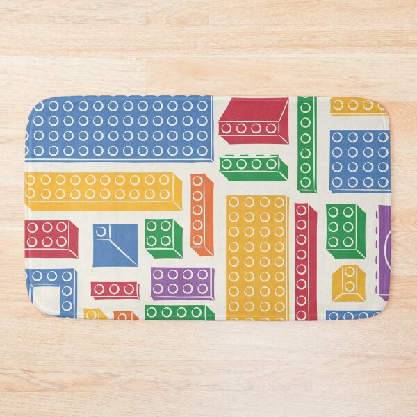 Item preview, Colorful Toy Building Blocks in Geometric Composition (Light Background) designed and sold by LizuliArt.