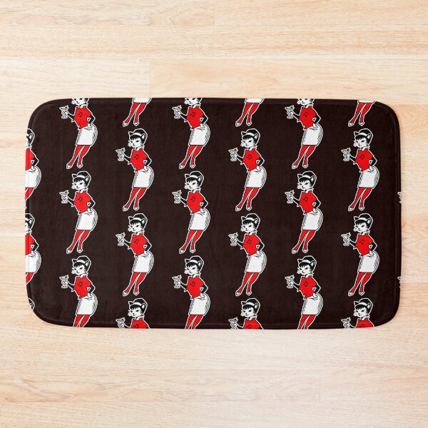 Item preview, Ska Cat Girl Martini – Retro 2 Tone Style Sticker designed and sold by PIXEL POP DESIGNS - Beyond the Norm!.