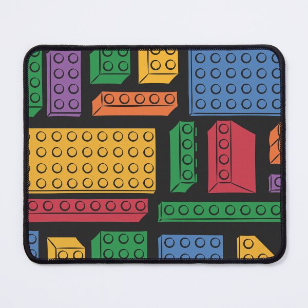 Item preview, Colorful Toy Building Blocks in Geometric Composition (Dark Background) designed and sold by LizuliArt.