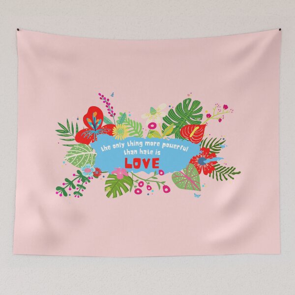 Item preview, The only thing more powerful than hate is LOVE designed and sold by DesignCollectiv.