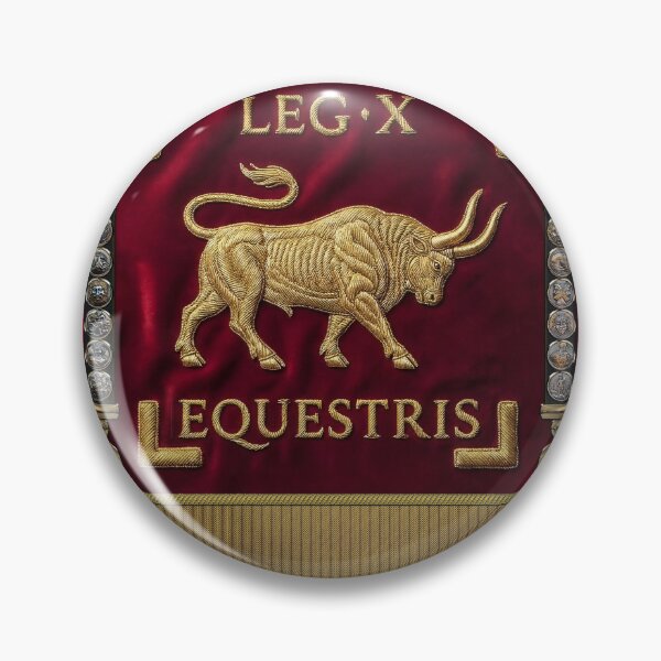 Item preview, Standard of the 10th Mounted Legion - Vexillum of Legio X Equestris designed and sold by Serge Averbukh Art Studio.