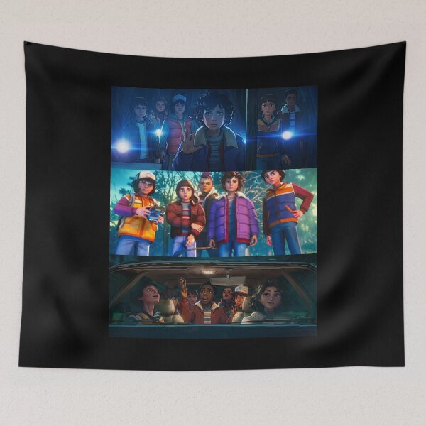Item preview, Tales From 85 Fan Art – Hawkins Retro 80s Supernatural Adventure Poster designed and sold by G-A-D-U.