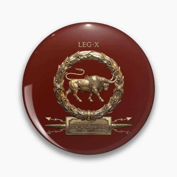 Item preview, Standard Emblem of the 10th Mounted Legion - Symbol of Legio X Equestris designed and sold by Serge Averbukh Art Studio.