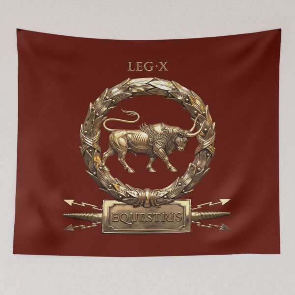 Item preview, Standard Emblem of the 10th Mounted Legion - Symbol of Legio X Equestris designed and sold by Serge Averbukh Art Studio.