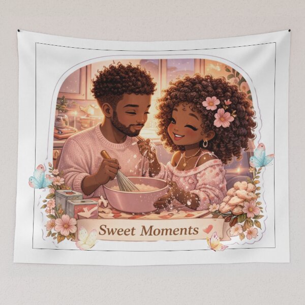 Item preview, Sweet Moments Couple Aesthetic Sticker | Cozy Baking Love Art | Cute Romantic Soft Life Illustration designed and sold by PrincSaraStudio.