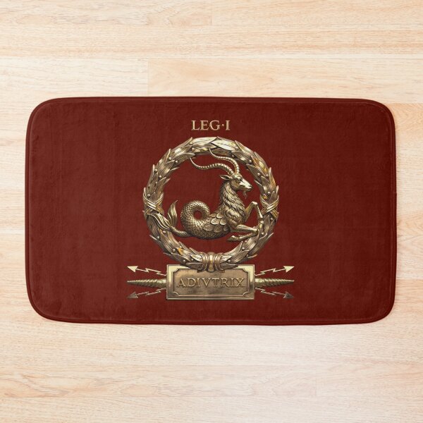 Item preview, Standard Emblem of the Rescuer First Legion - Symbol of Legio I Adiutrix on Red Velvet designed and sold by Serge Averbukh Art Studio.