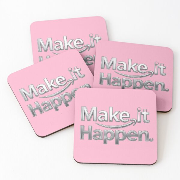 Item preview, “Make it happen.” - Cherry Blossom Pink designed and sold by Grixel's Paang Gala Shop.