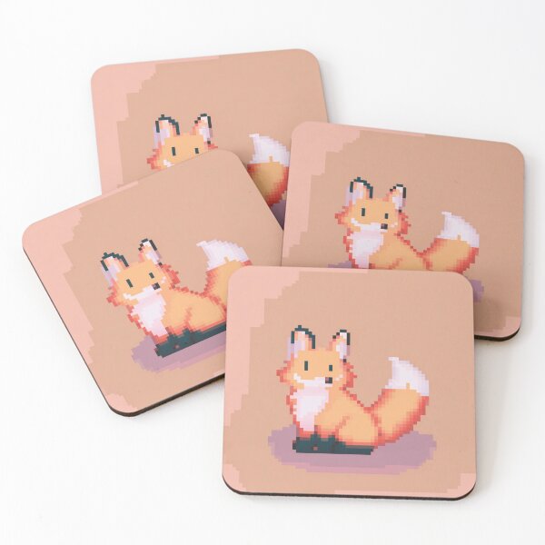 Artikelvorschau, Pixel Fox Retro 8-Bit Waldtier-Kunst entworfen und verkauft von Pixel8Prints.