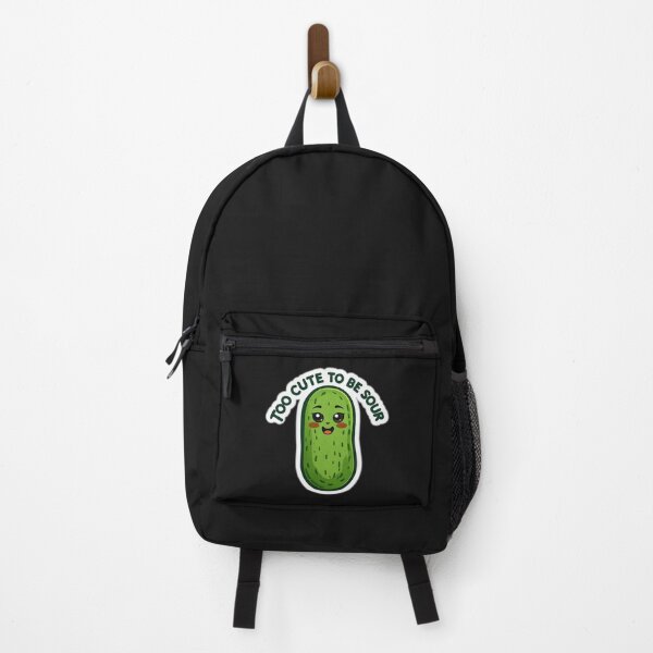 Item preview, Too Cute To Be Sour Funny Pickle Sticker designed and sold by Basma Designs | Retro, Kawaii Shirts & Stickers.