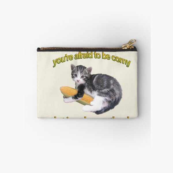 Item preview, You're afraid to be corny cat corn pun designed and sold by snazzyseagull.