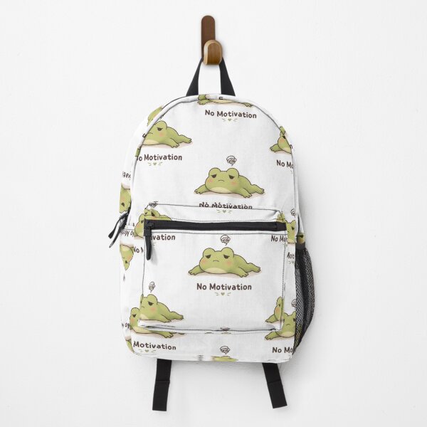 Item preview, No Motivation Frog | Cute Kawaii Aesthetic | Lazy Mood Design designed and sold by The Mood Index.