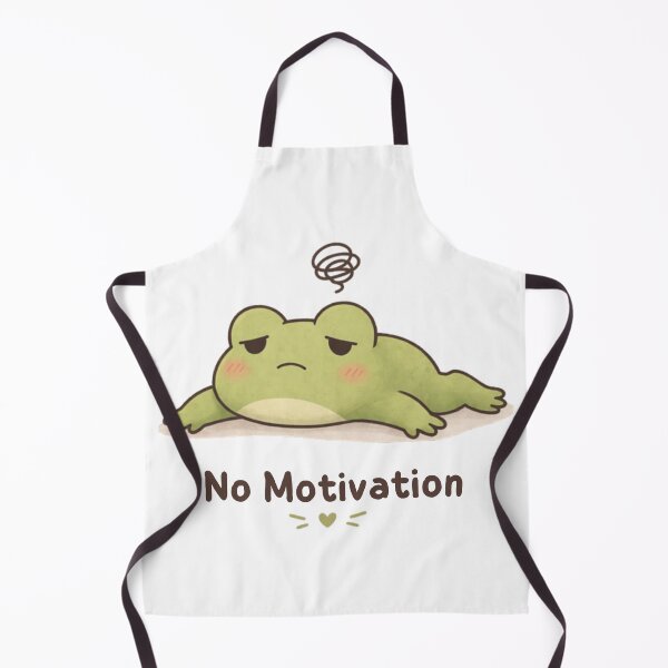 Item preview, No Motivation Frog | Cute Kawaii Aesthetic | Lazy Mood Design designed and sold by The Mood Index.