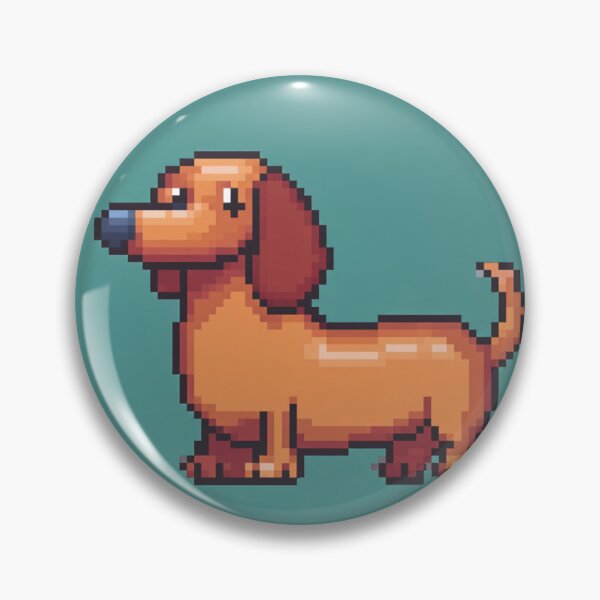 Item preview,  Aesthetic Pixel Sausage Dog  Minimalist Cozy Dachshund Design designed and sold by Pixel8Prints.