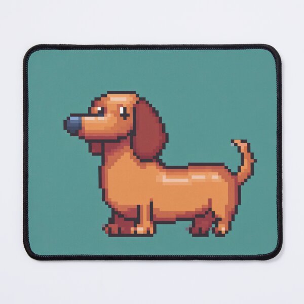 Item preview,  Aesthetic Pixel Sausage Dog  Minimalist Cozy Dachshund Design designed and sold by Pixel8Prints.