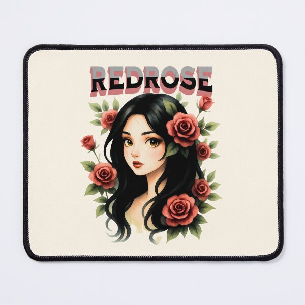 Item preview, Gothic Rose Garden: Elegant Woman & Red Roses Design designed and sold by PriyaMagic.