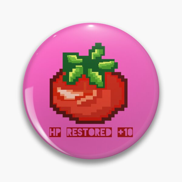 Item preview, Pixel Tomato HP Restored Retro Gamer Food Icon 8 Bit Sticker Art designed and sold by Teenidesign .