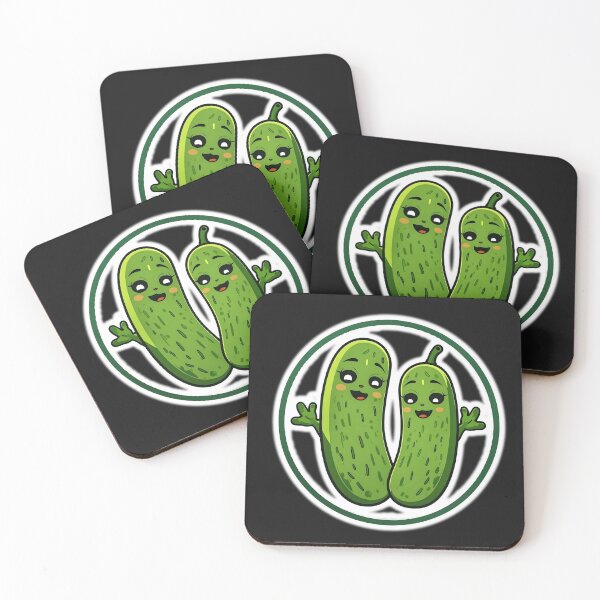 Item preview, Cute Pickle Couple Sticker Funny Kawaii Pickles Cartoon Pickle Lovers Gift designed and sold by Basma Designs | Retro, Kawaii Shirts & Stickers.
