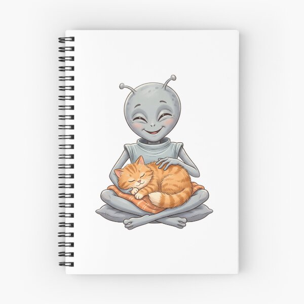 Item preview, Funny Alien Petting Cute Orange Tabby Cat designed and sold by Kvarny.