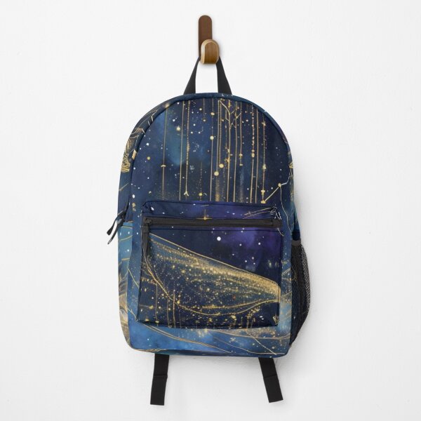 Item preview, Aquarius Zodiac Black & Gold Celestial Art designed and sold by digitalvibe4u.