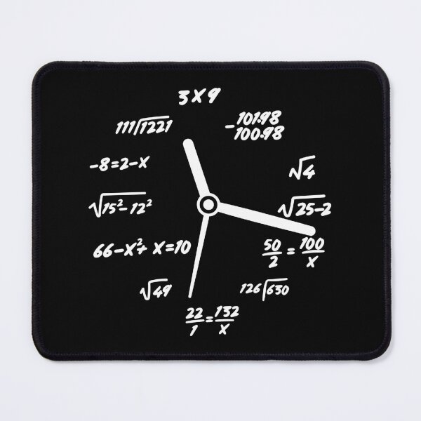 Item preview, Geek Math Mathematics Clock School Science Gift designed and sold by ScienceCorner.
