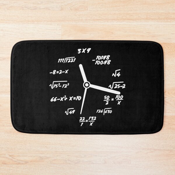Item preview, Geek Math Mathematics Clock School Science Gift designed and sold by ScienceCorner.