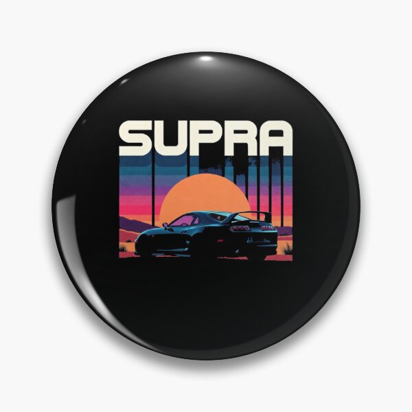 Item preview, Toyota Supra Retro Sunset JDM Style Graphic Tee designed and sold by TheArtOfCar.