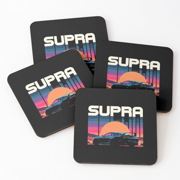 Item preview, Toyota Supra Retro Sunset JDM Style Graphic Tee designed and sold by TheArtOfCar.