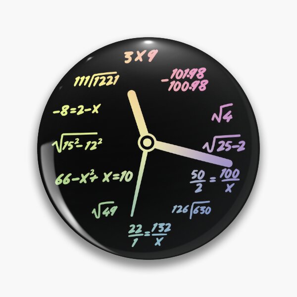 Item preview, Geek Math Mathematics Clock School Science Gift designed and sold by ScienceCorner.