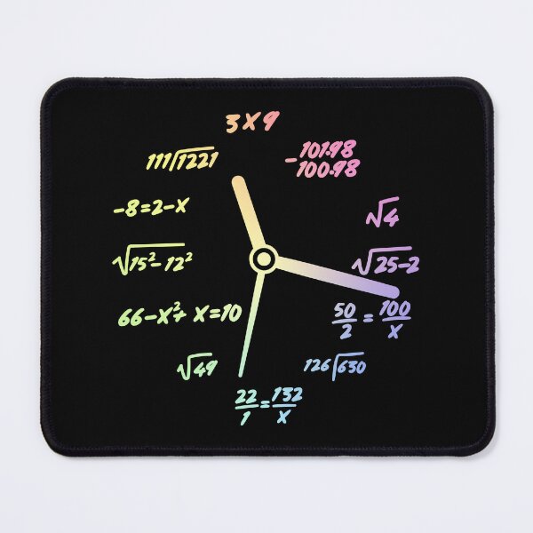 Item preview, Geek Math Mathematics Clock School Science Gift designed and sold by ScienceCorner.
