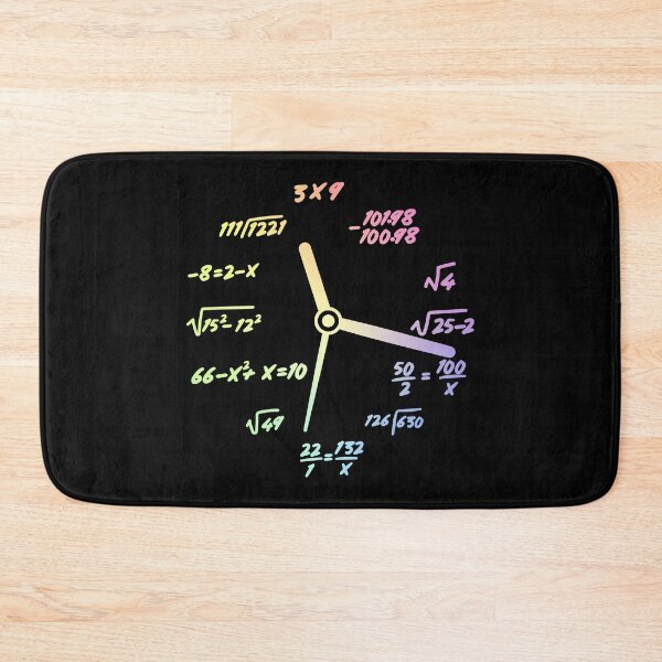 Item preview, Geek Math Mathematics Clock School Science Gift designed and sold by ScienceCorner.