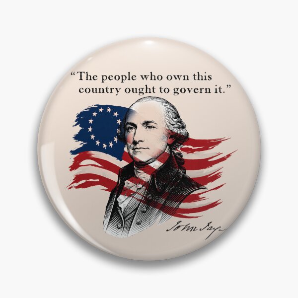 Item preview, Founding Fathers - John Jay LIGHT COLORS designed and sold by LMHDesigns.