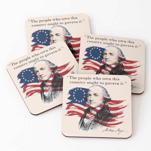 Item preview, Founding Fathers - John Jay LIGHT COLORS designed and sold by LMHDesigns.