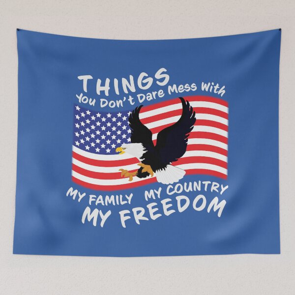 Item preview, Don't Mess With My Freedom Eagle designed and sold by Rosemarie Guieb Designs.