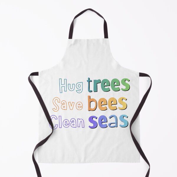 Item preview, Nature’s Triple Threat: Hug Trees, Save Bees, Clean Seas designed and sold by SunandShade.