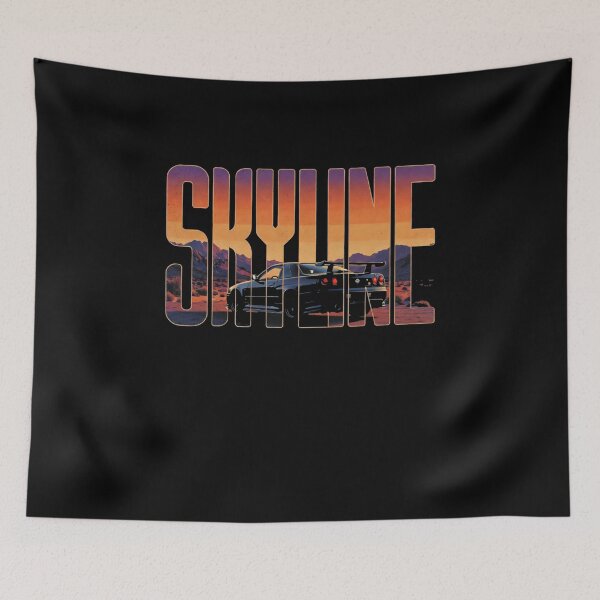 Item preview, Nissan Skyline Retro Sunset JDM Street Car Graphic Tee designed and sold by TheArtOfCar.
