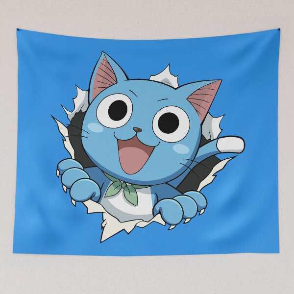 Item preview, Happy Blue Cat Burst Through (Blue) designed and sold by ProjetF.
