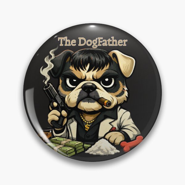 Item preview, The Dogfather Gangster Bulldog Scarface Parody designed and sold by JR_Concept.
