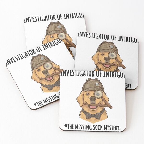 Item preview, Investigator of Intrigue Golden Retriever designed and sold by NoriudaR.