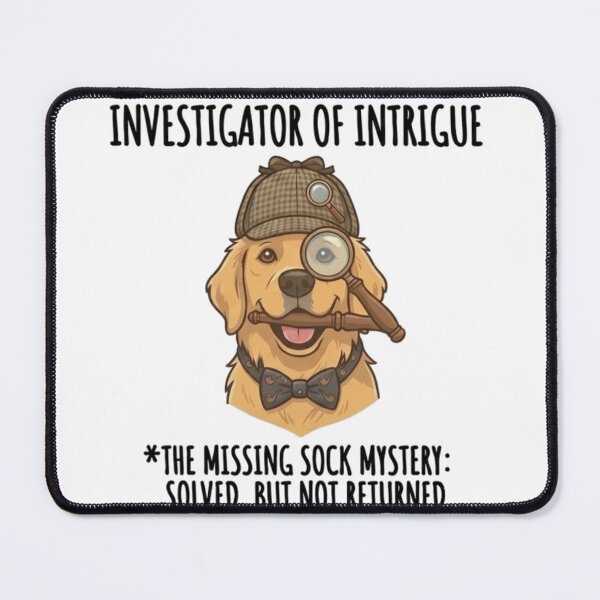 Item preview, Investigator of Intrigue Golden Retriever designed and sold by NoriudaR.