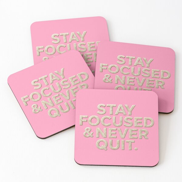 Item preview, “Stay focused & never quit.” designed and sold by Grixel's Paang Gala Shop.