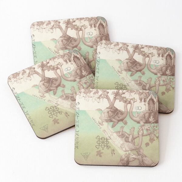 Item preview, Turtle Islands with fig trees in the sea designed and sold by AlexQuigley.