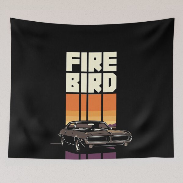 Item preview, Firebird Retro Sunset Classic Muscle Car Graphic Tee designed and sold by TheArtOfCar.