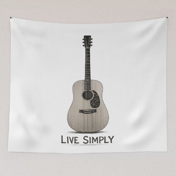 Item preview, Live Simply One String Guitar Sketch designed and sold by gahteeriffico.