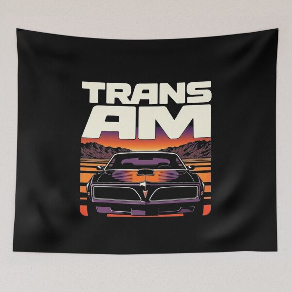Item preview, Trans Am Retro Sunset Classic Muscle Car Graphic Tee designed and sold by TheArtOfCar.
